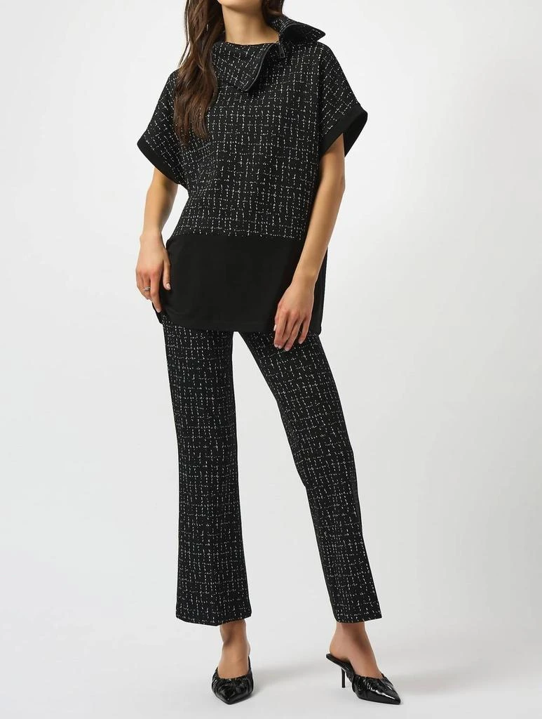 JOSEPH RIBKOFF Joseph Ribkoff - Checkered Print Pull On Flared Pants 5