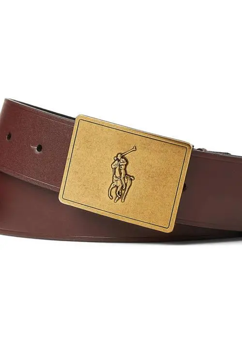 Ralph Lauren Pony Plaque Leather Belt 2