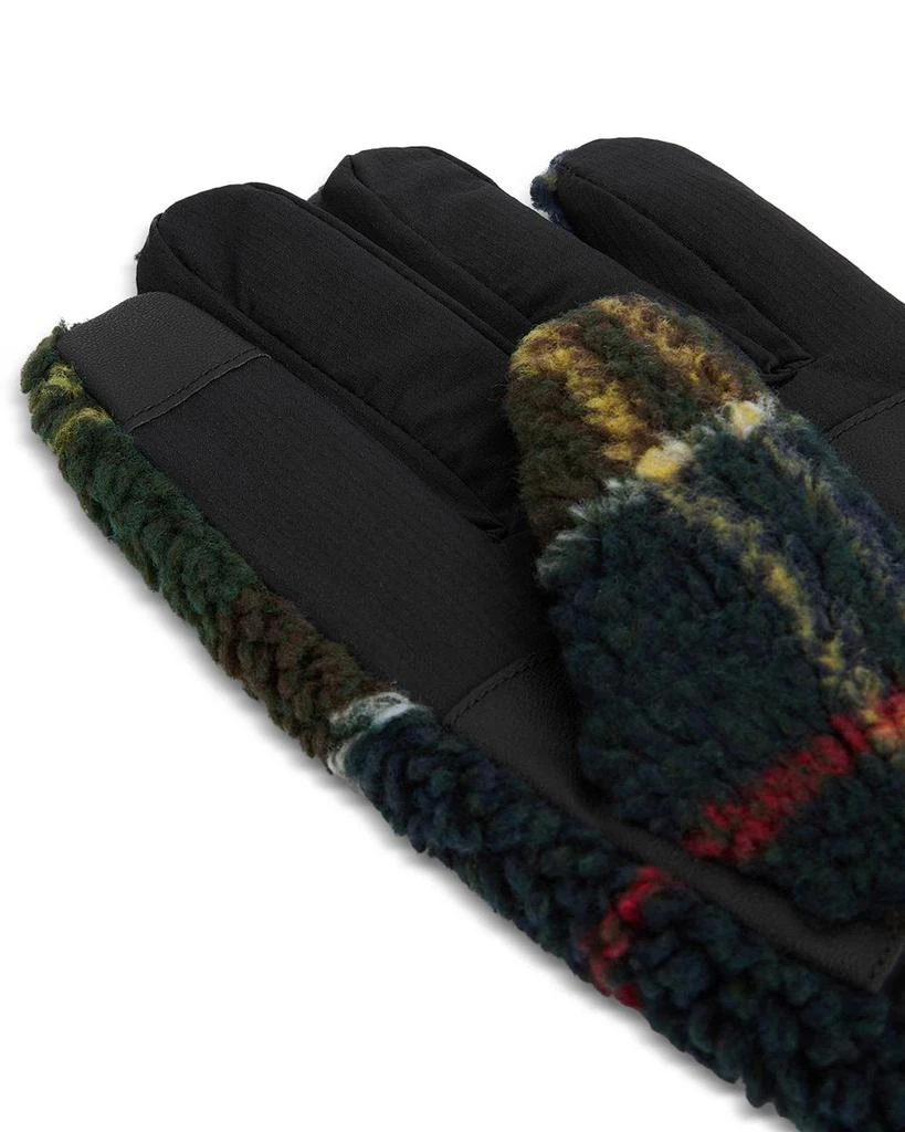 Barbour Field Tartan Fleece Gloves 2