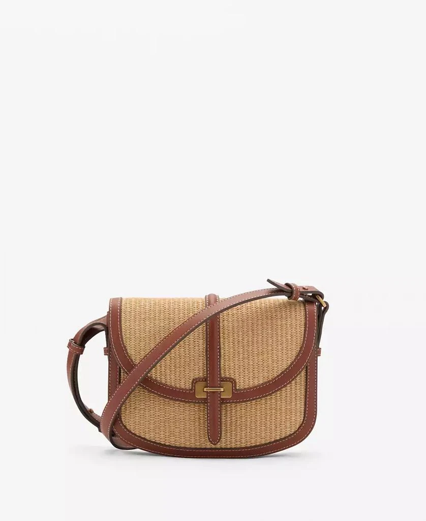 Mango Women
s Contrast Canvas Crossbody Bag 1