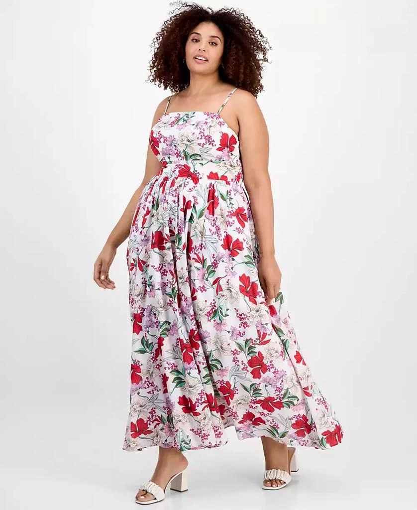 On 34th Plus Size Delicate Garden Maxi Dress, Exclusively at Macy's 1