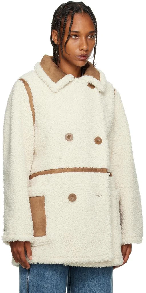 Stand Studio Off-White Chloe Faux-Shearling Jacket 2