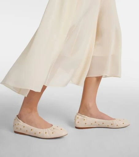 Chloé Eia studded leather ballet flats 4