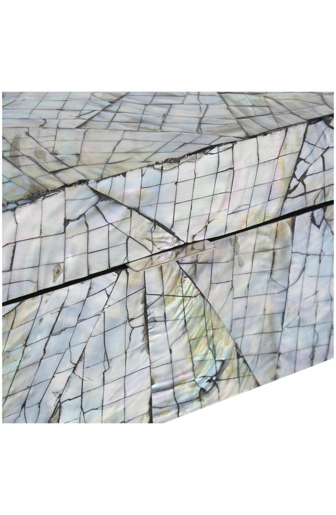 UMA Contemporary Set of 2 Decorative Mother of Pearl Boxes