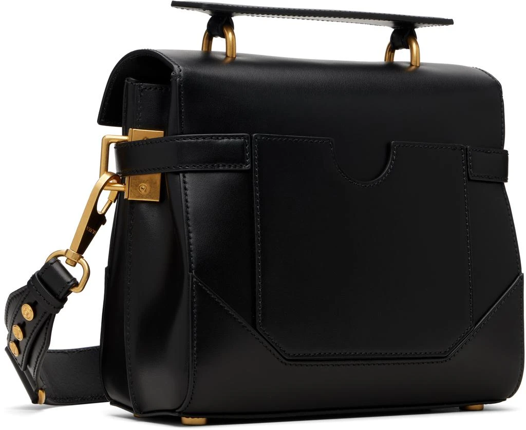 Balmain Black Smooth Leather B-Buzz 23 Bag 3