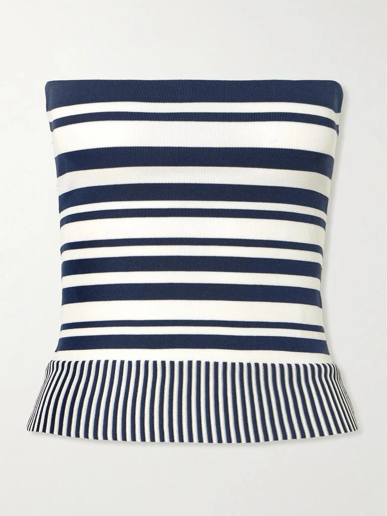 Faithfull Citara 抹胸条纹棉质混纺上衣