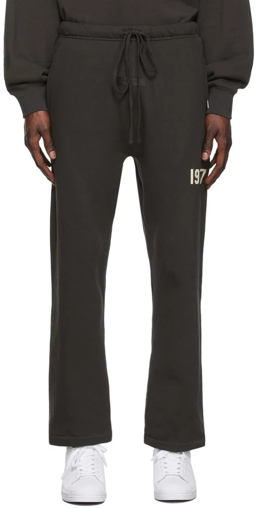 Essentials Black Relaxed '1977' Lounge Pants 1