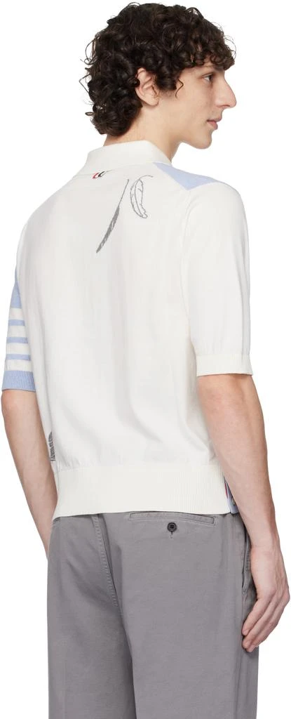 Thom Browne Blue
Off-White Funmix Feather Intarsia 4-Bar Polo 3