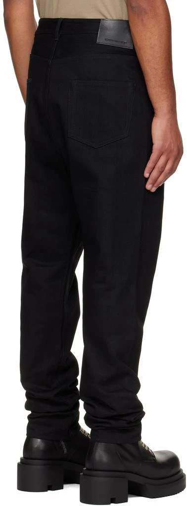 Rick Owens Black Concordians Collapse Long Jeans 3