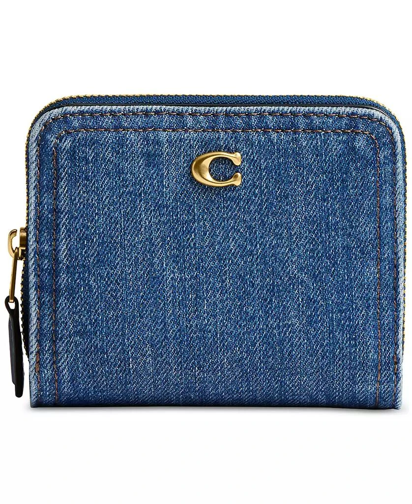 Coach Essential Denim Bifold Wallet 1
