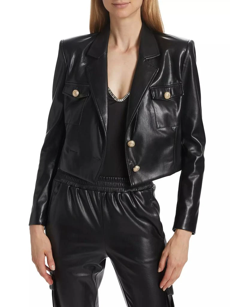 Generation Love Karl Faux Leather Blazer 3