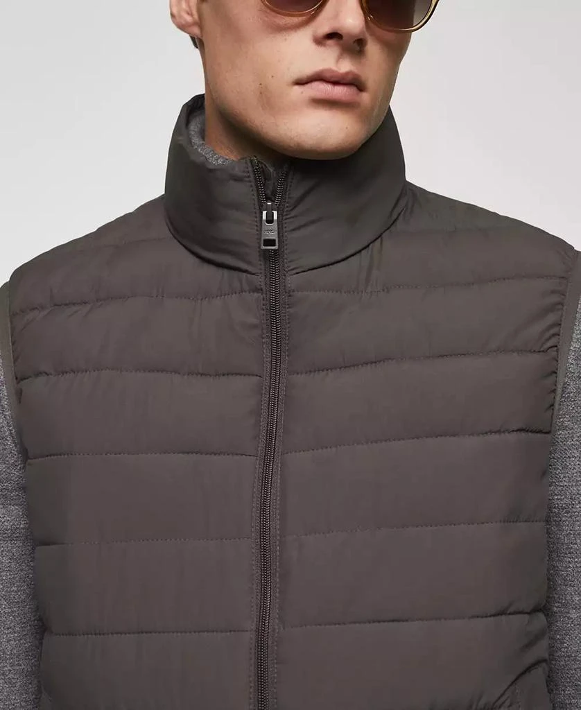 Mango Men's Ultralight Water-Repellent Quilted Vest 10