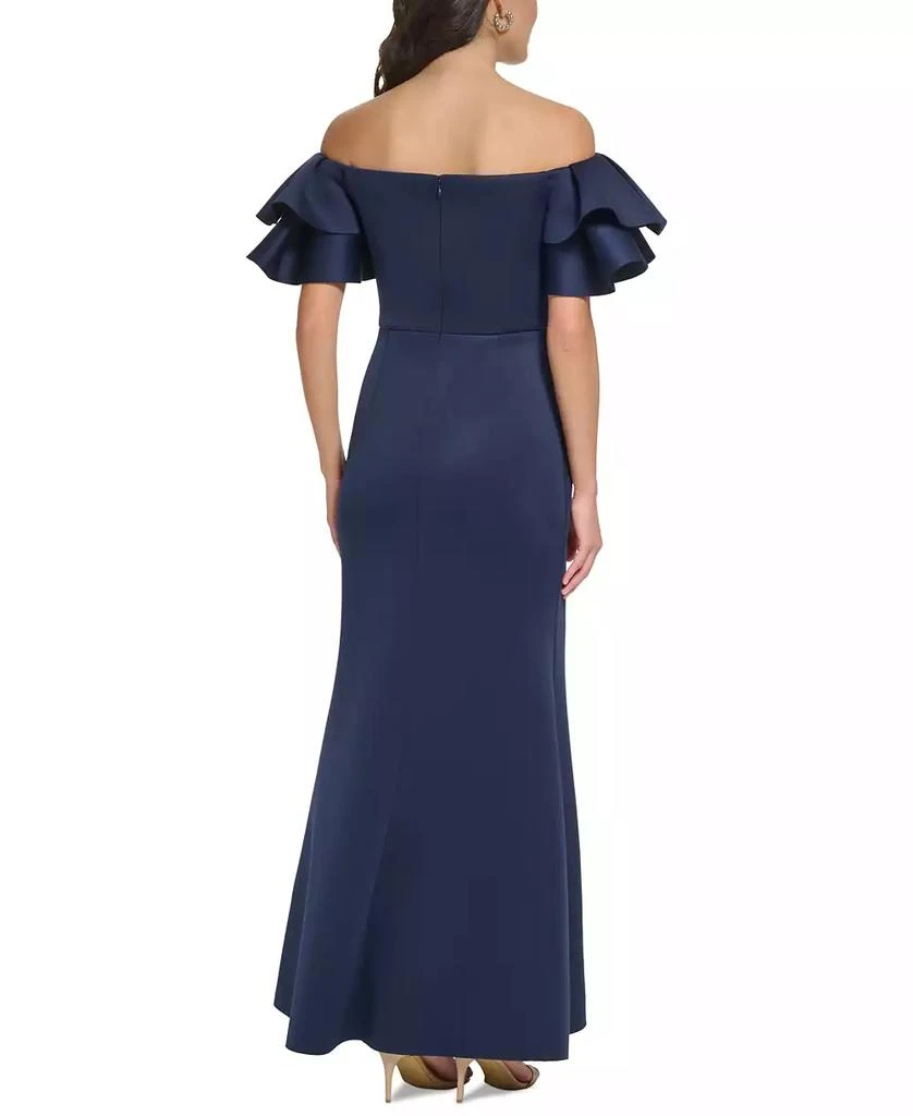 Eliza J Women's Ruffled-Sleeve Off-The-Shoulder Mermaid Gown 2