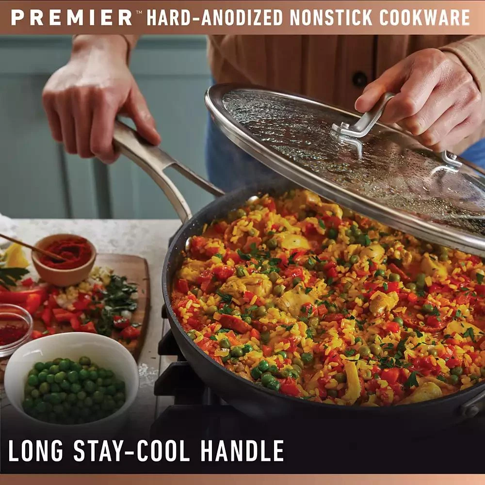 Calphalon Premier Hard-Anodized Nonstick 11" Square Griddle Pan 10