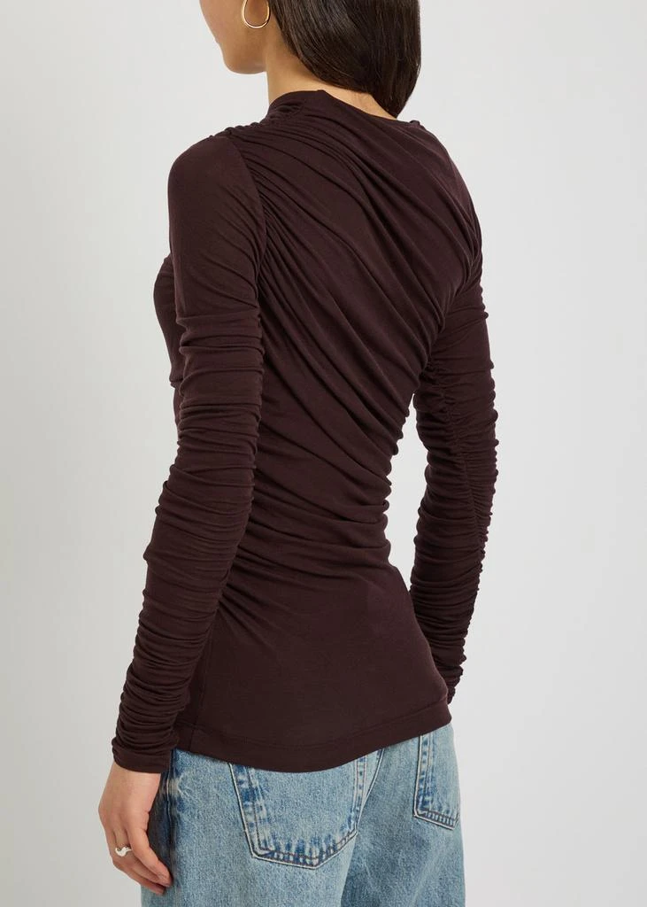 AGOLDE Tania ruched stretch-jersey top 3