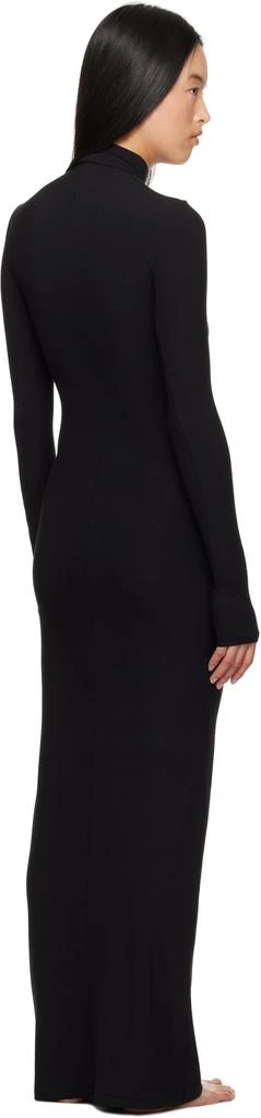 SKIMS Black Soft Lounge Turtleneck Maxi Dress 3