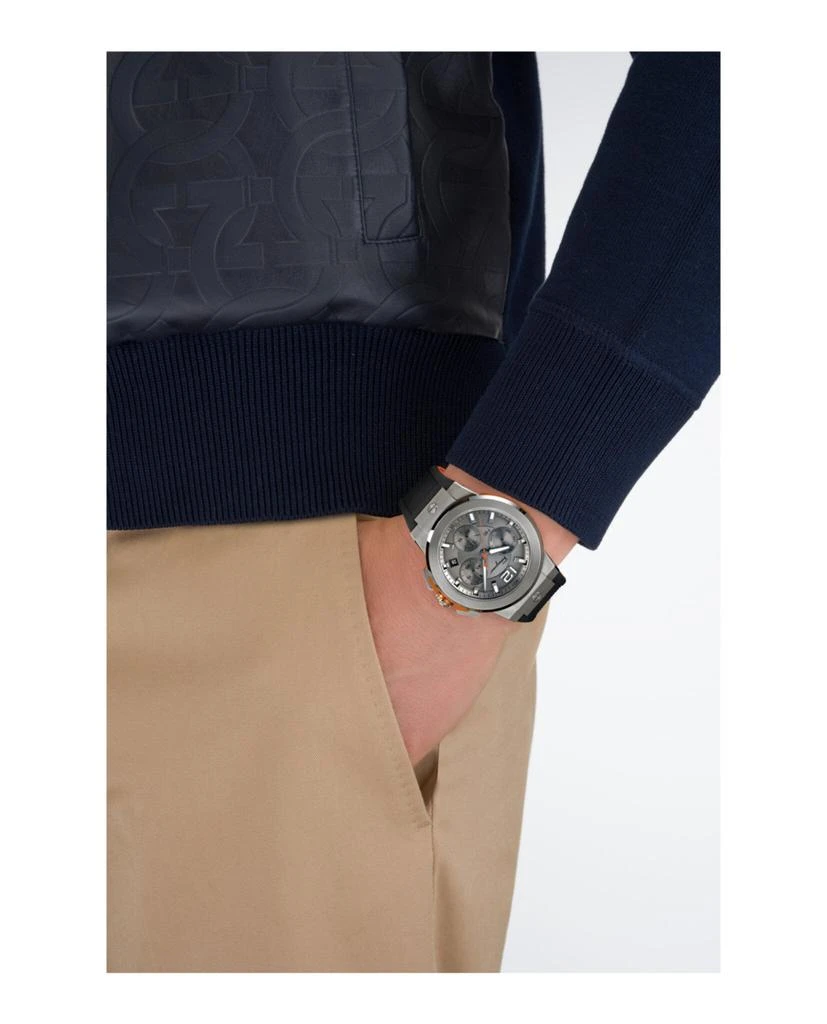 Salvatore Ferragamo F-80 Titanium Tech Silicone Watch 5