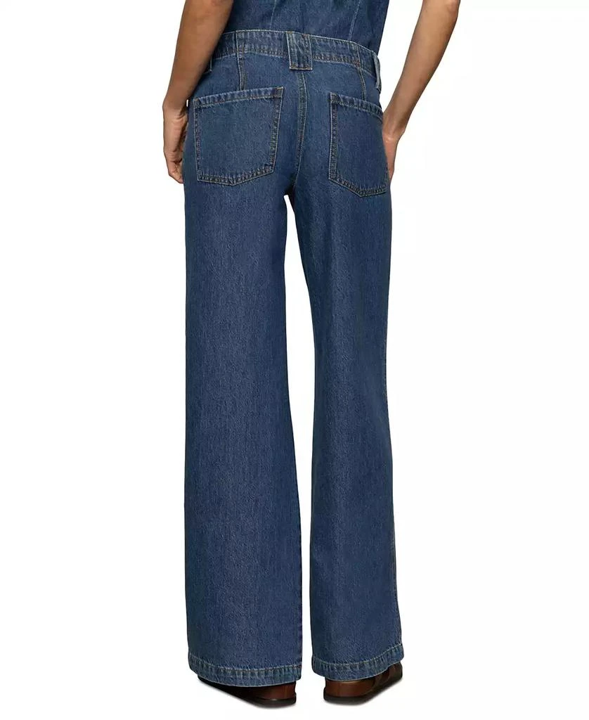 Sanctuary Women's Arden Mid Rise Wide-Leg Jeans 6