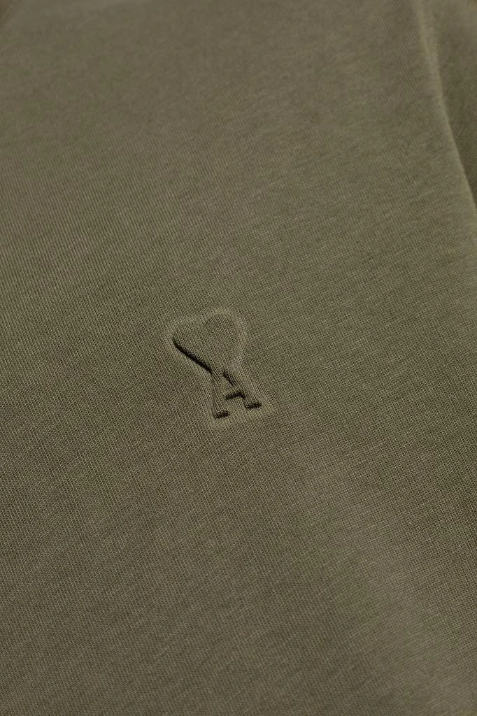 AMI AMI Paris Logo Embossed Crewneck T-Shirt 2