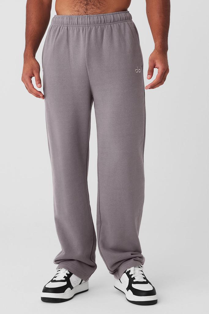 Alo Washed Accolade Straight Leg Sweatpant - Cool Grey Wash