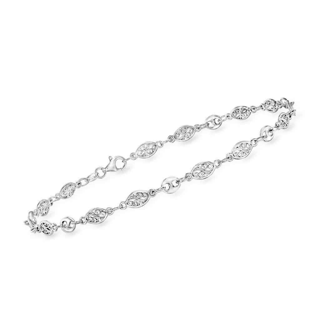 Ross-Simons 7-7.5mm Cultured Pearl and Sterling Silver Jewelry Set: 2 Anklets 4