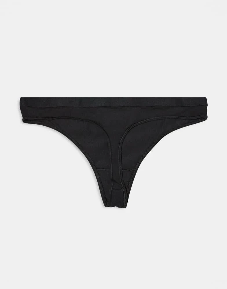 Tommy Hilfiger Tommy Hilfiger 5 pack flag thongs in black 2