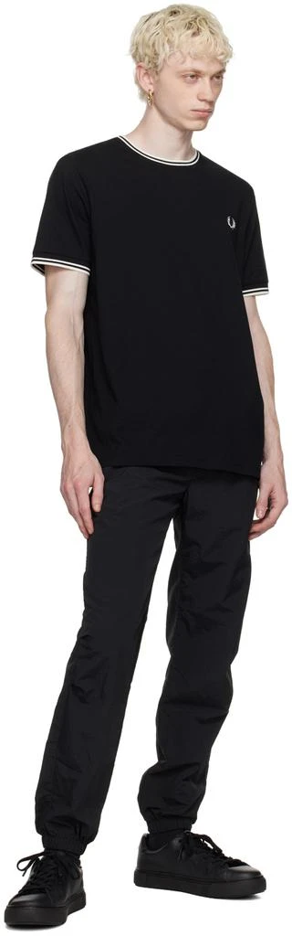 Fred Perry Black T4512 Trousers 4