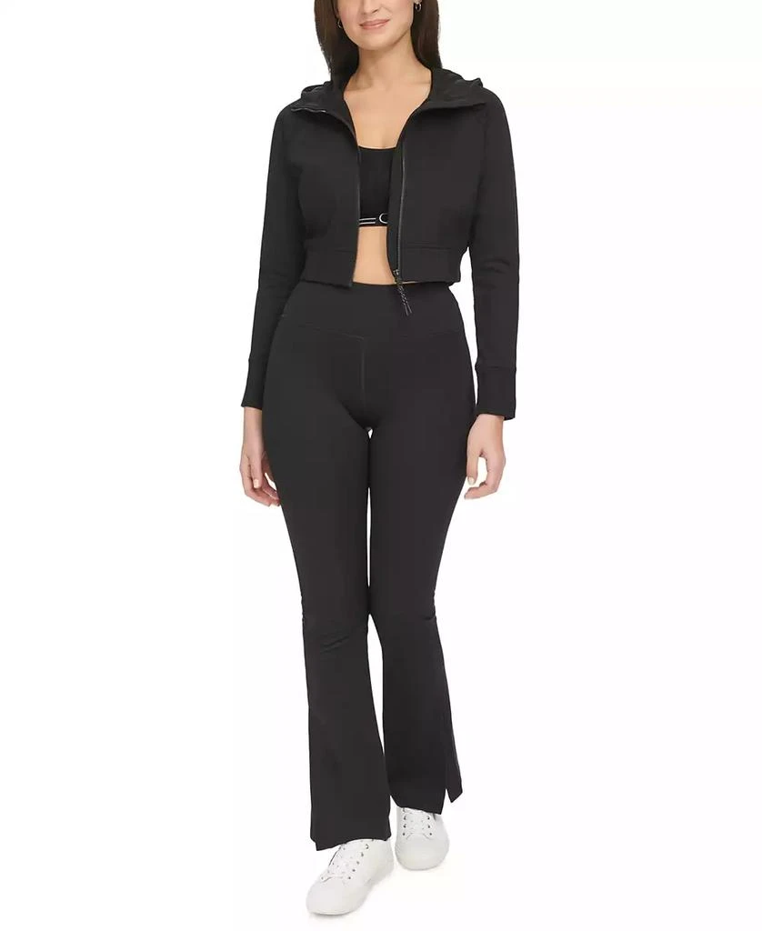 Calvin Klein Women's Zippered Cropped Hoodie 4