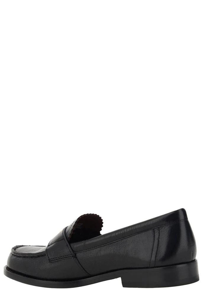 Tory Burch Tory Burch Double T Logo Plaque Round-Toe Loafers 3