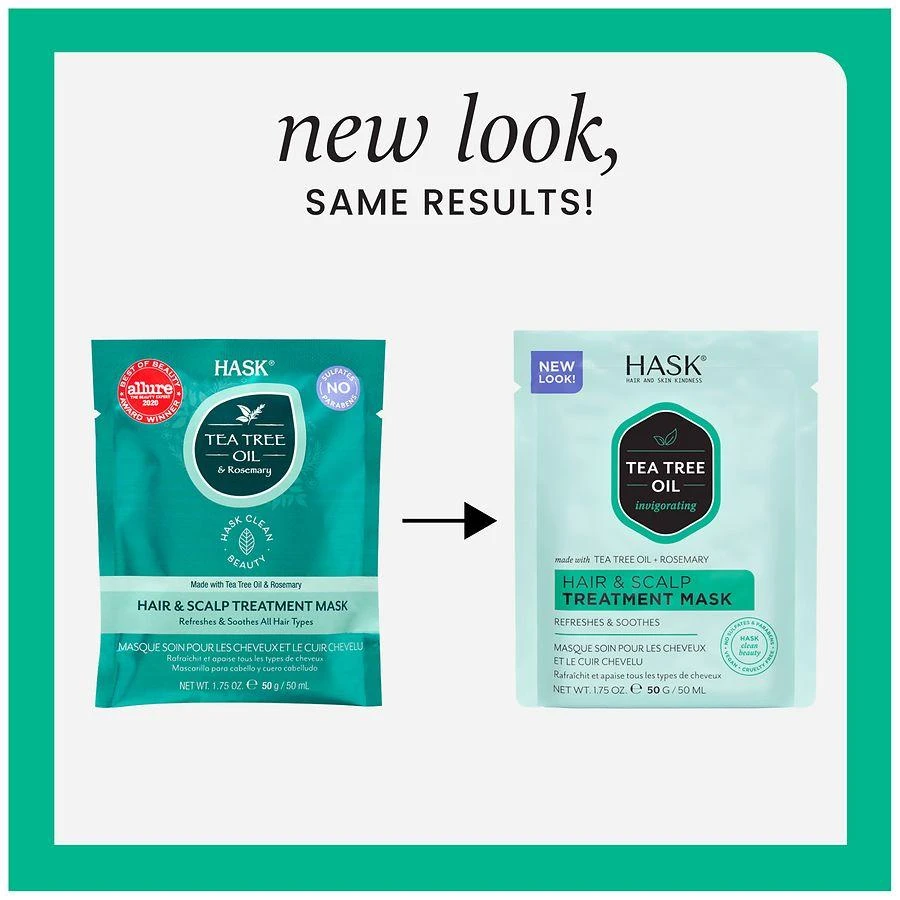 Hask Tea Tree Oil & Rosemary Hair & Scalp Treatment Mask 3