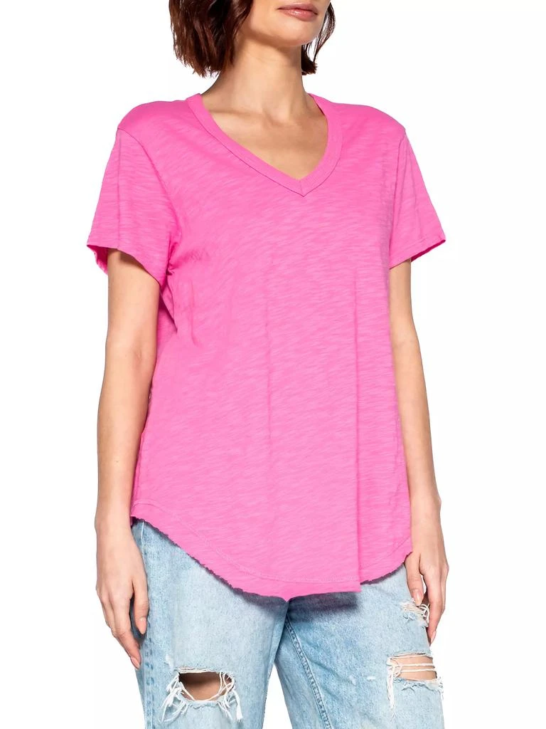 Wilt Short Sleeve V-Neck Raw Hem T-Shirt 5