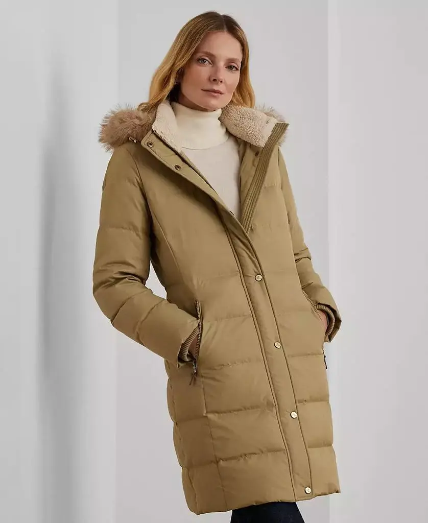 Ralph Lauren Women's Faux-Fur Hooded Puffer Coat