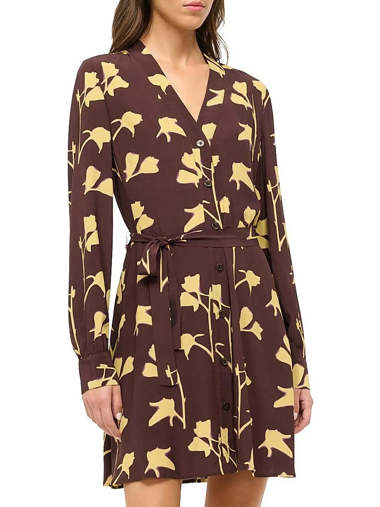 staud brown and yellow dress STAUD - Margi Cotton Midi Dress - Red - US 8