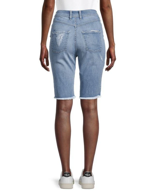 Ser.o.ya Maya High-Rise Denim Biker Shorts 2