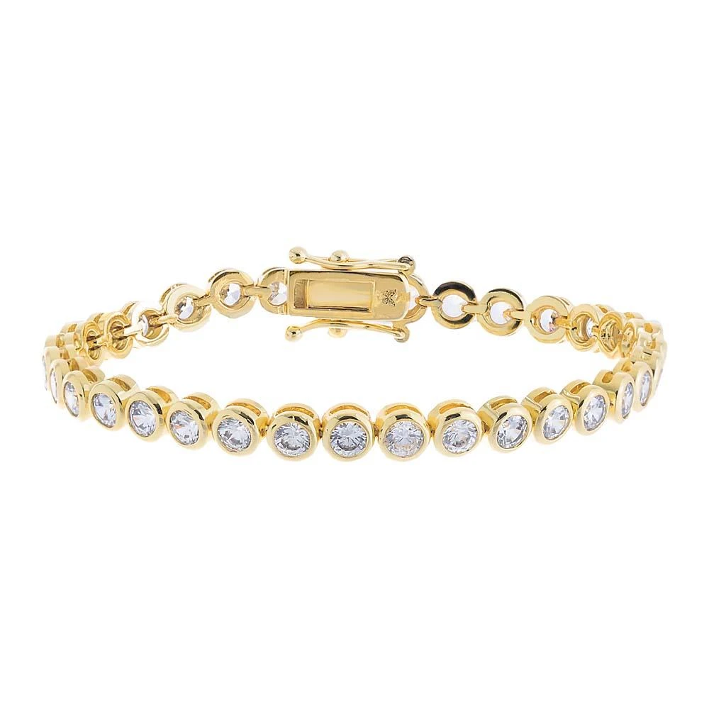 Adina Eden Bezel Tennis Bracelet 12