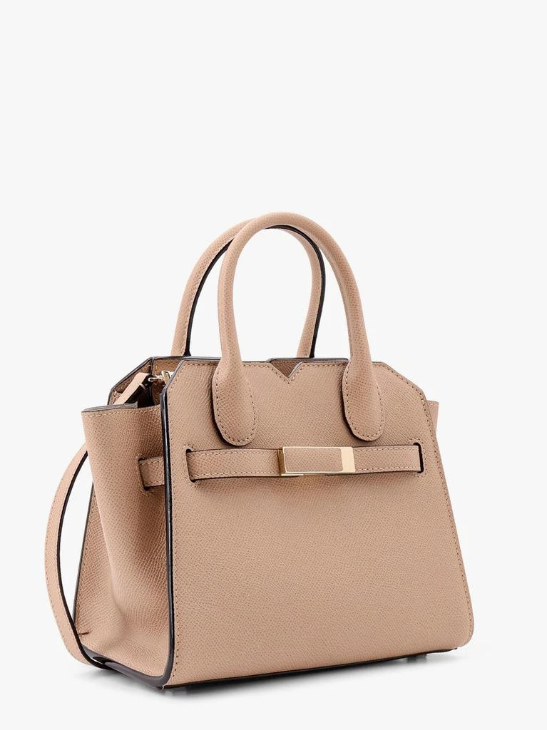 VALEXTRA Leather handbag with frontal walker and strap 3