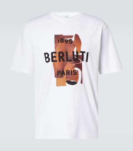 Berluti Printed cotton T-shirt - T-Shirts - Free Shipping