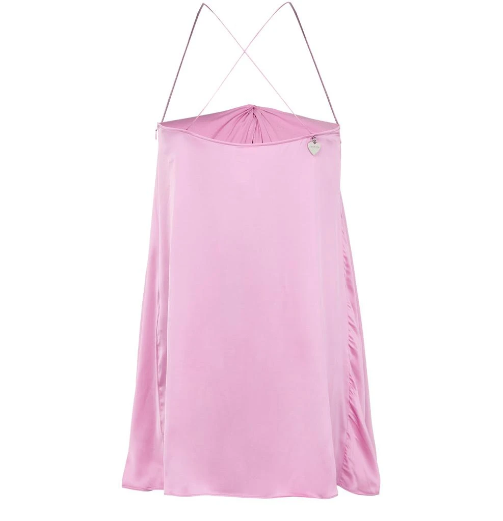 strapless open back dress Acne Studios Barrow Asymmetric Silk Crepe de Chine Dress – Runway Catalog