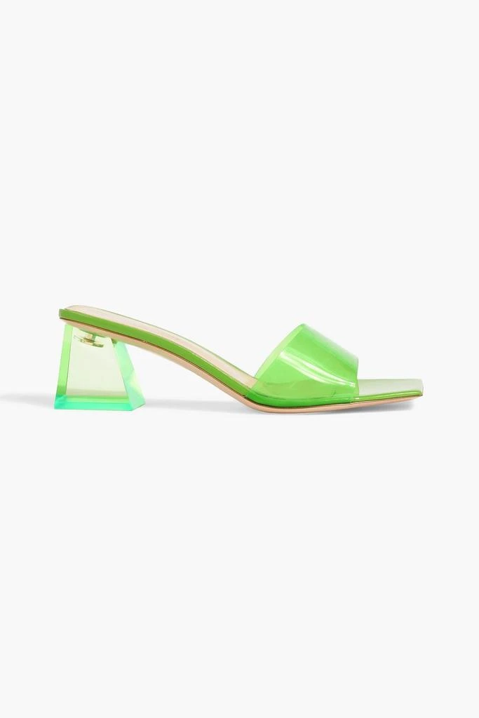 Gianvito Rossi Cosmic Glass 55 TPU mules 1