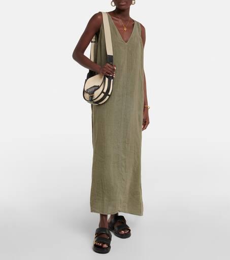 Velvet Acadia linen maxi dress