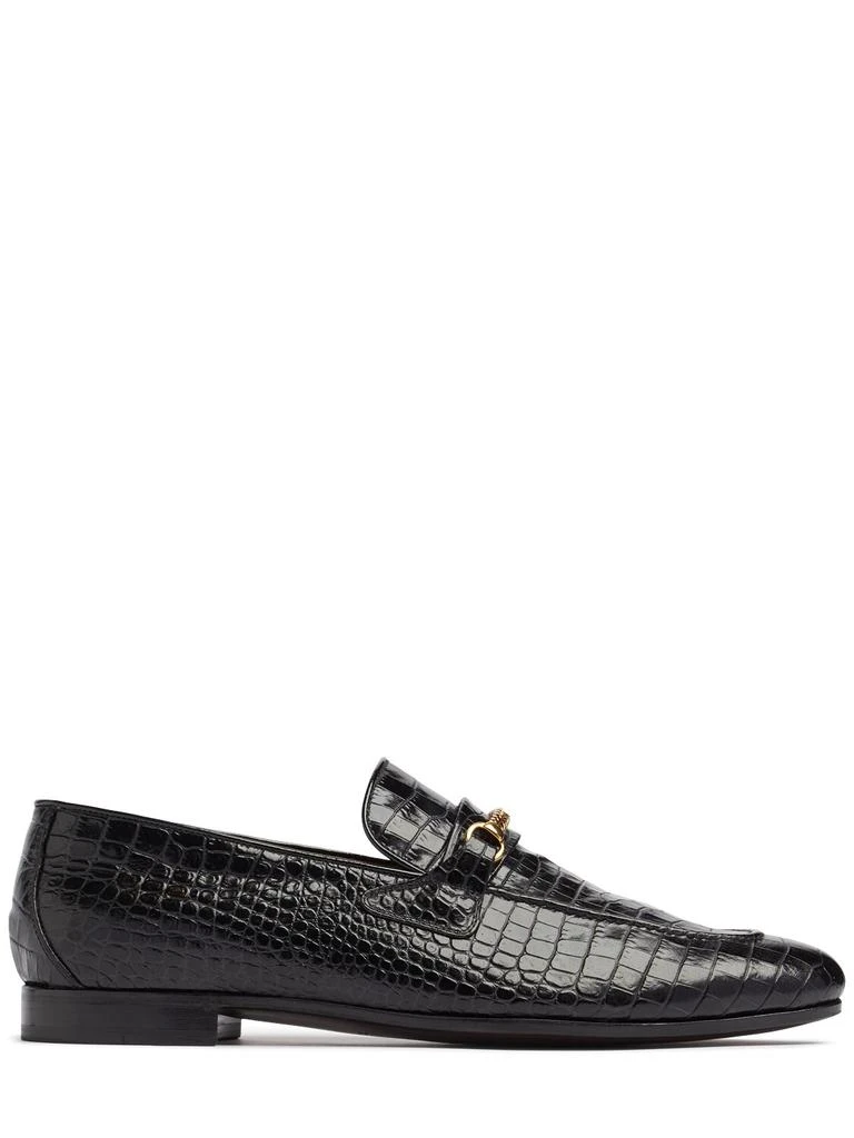 Tom Ford Croc Embossed Formal Loafers 1