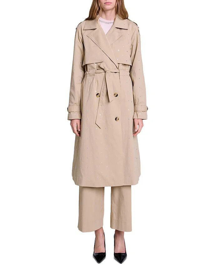 Maje Go Studs Trench Coat 1