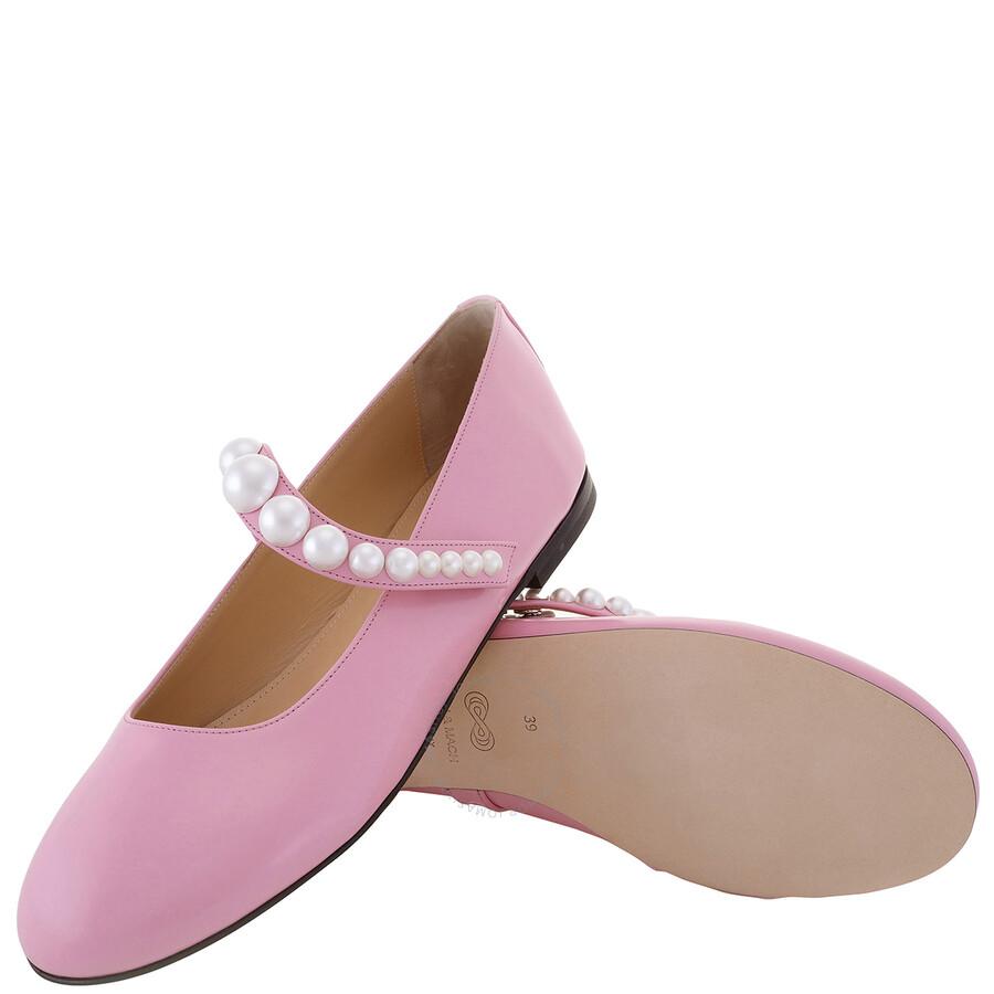 Mach & Mach Sirene Faux-Pearl Embellished Ballerina Flats