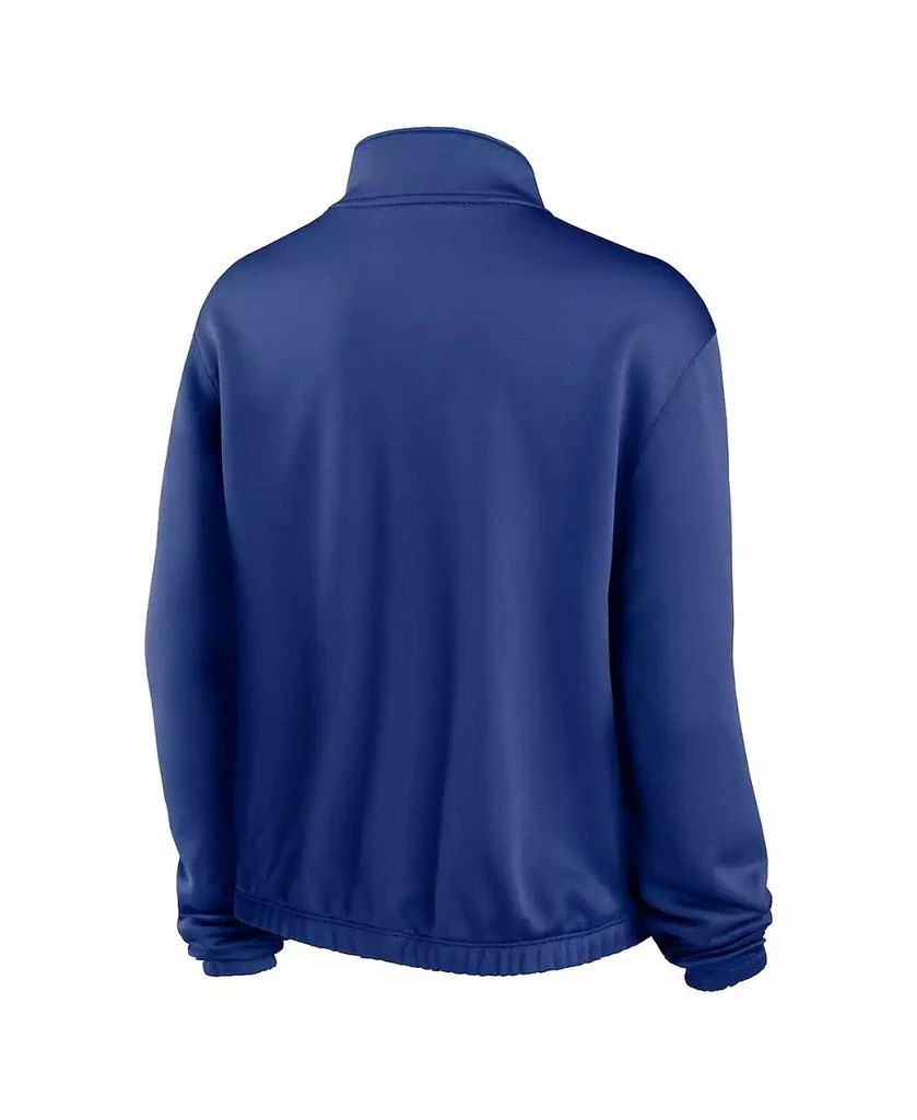 NIKE Women's Royal Seattle Mariners Rewind Splice Half-Zip Sweatshirt 4