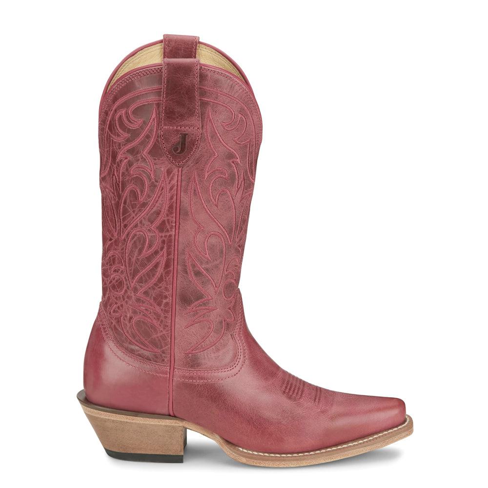 Justin Boots Josephine Embroidered Snip Toe Cowboy Boots
