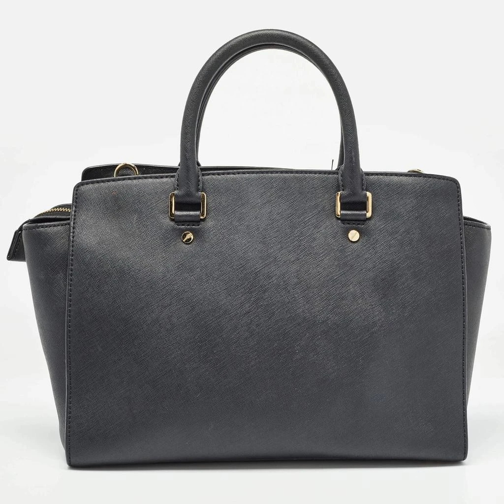 Michael Kors MICHAEL Michael Kors Black Saffiano Leather Large Selma Satchel 4