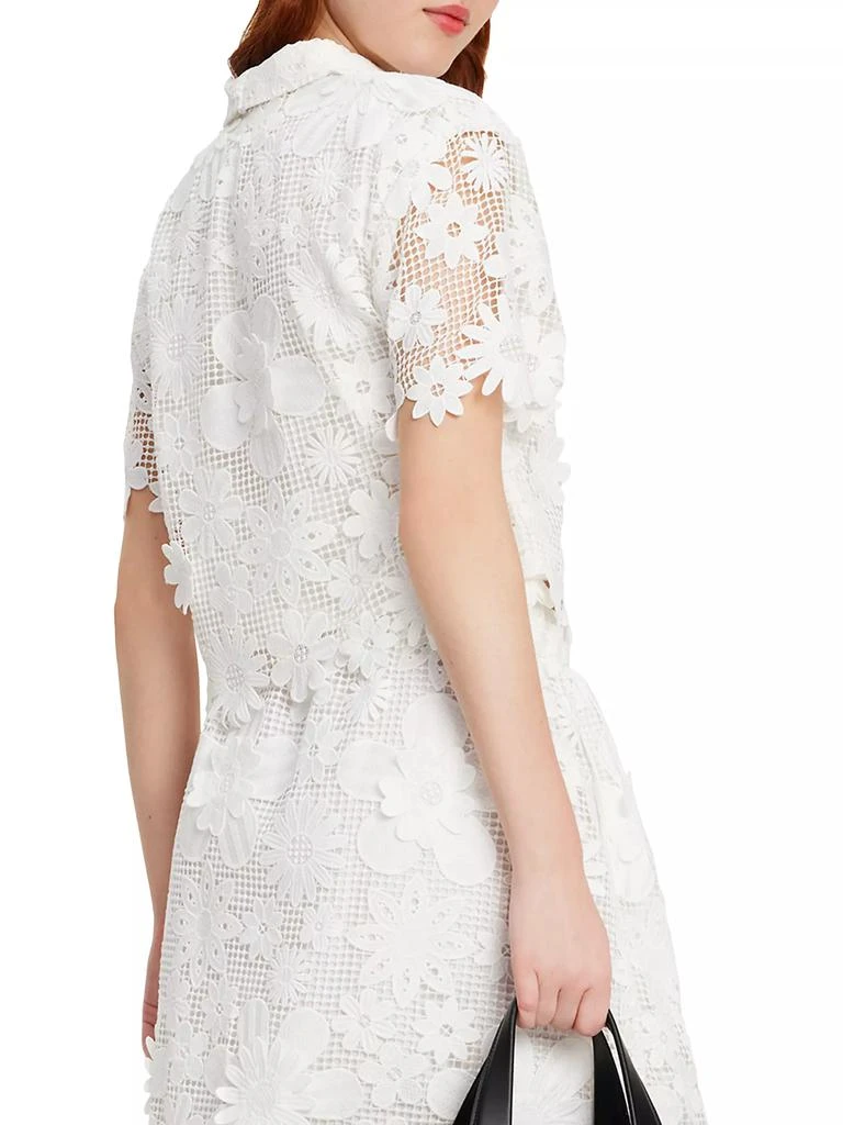 Kate Spade Floral Lace Crop Shirt 3