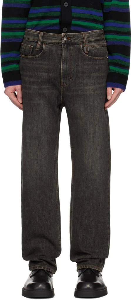 Wooyoungmi Gray New Straight Jeans 1