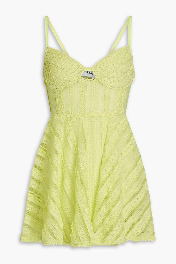 Charo Ruiz Ibiza Limmey cutout stretch-lace mini dress