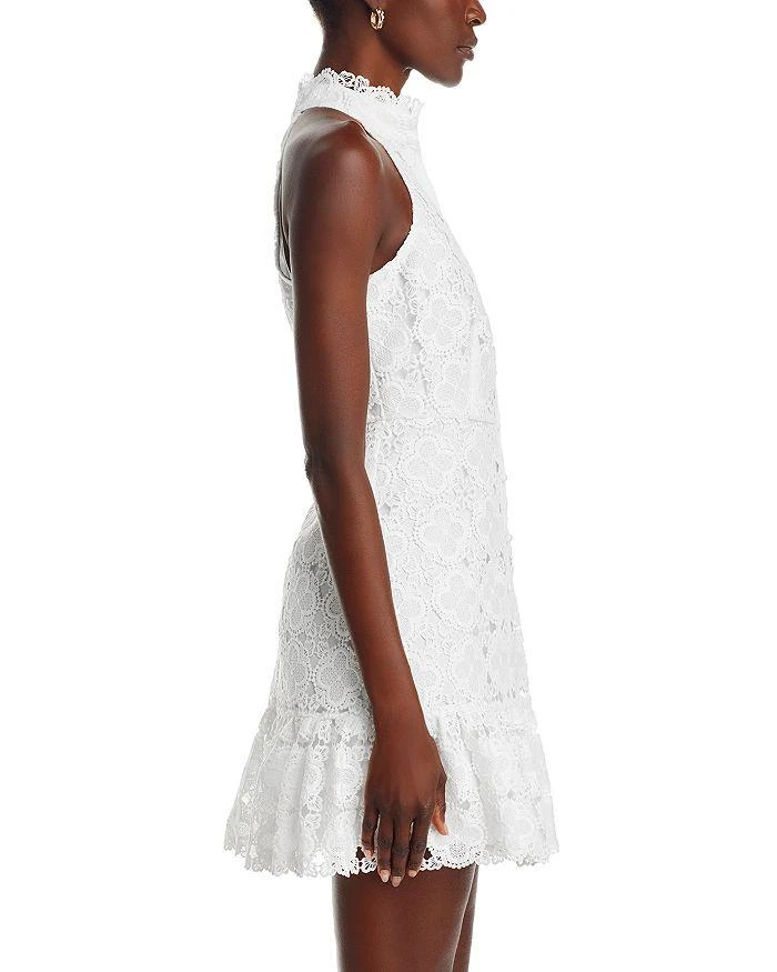 AQUA Lace Mini Shirt Dress - Exclusive 5